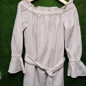 MICHAEL KORS / Off-shoulder knee length dress